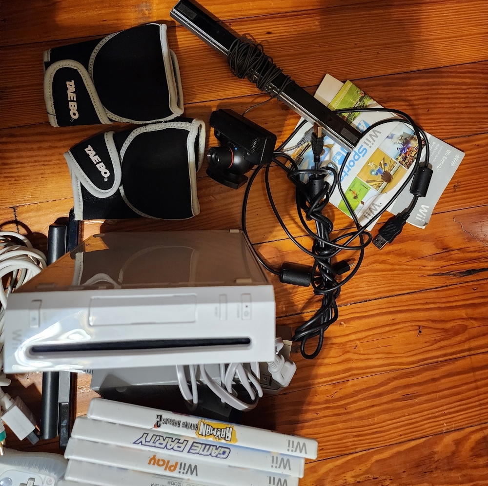 Wii Console, accessories,  and games
